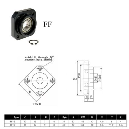 SOPORTES DE HUSILLO FK / FF C7
