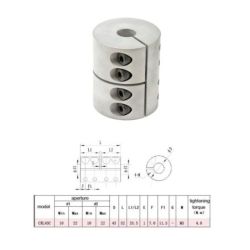 ACOPLAMIENTO RIGIDO ALUMINIO JRL43C