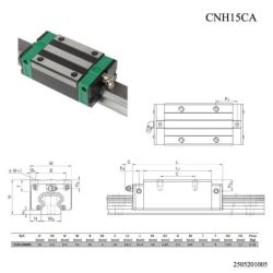 PATIN COMPATIBLE HIWIN CNH