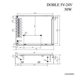 FUENTE DE ALIMENTACION DOBLE VOLTAJE