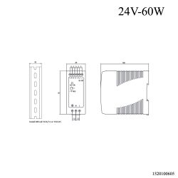 FUENTE DE ALIMENTACION 24V DE CARRIL