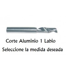 Fresas Corte Aluminio 1 Labio (Ver Medidas)